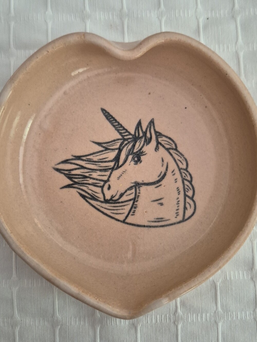 Unicorn Pottery Heart